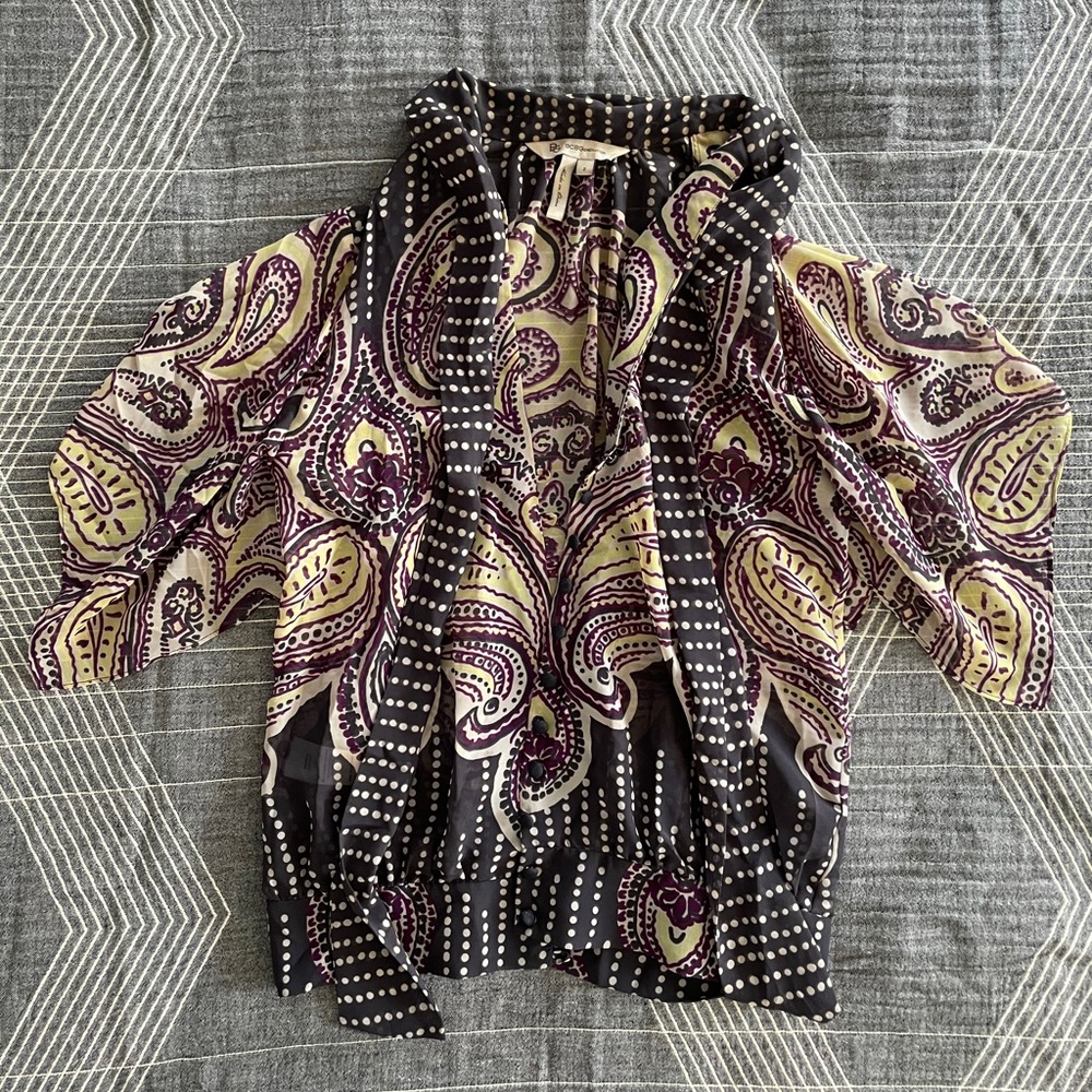 Bcbgeneration Sheet Button Down Blouse - image 1